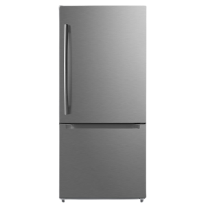 MOFFAT 19 Cu. Ft. Bottom Freezer Refrigerator Stainless Steel