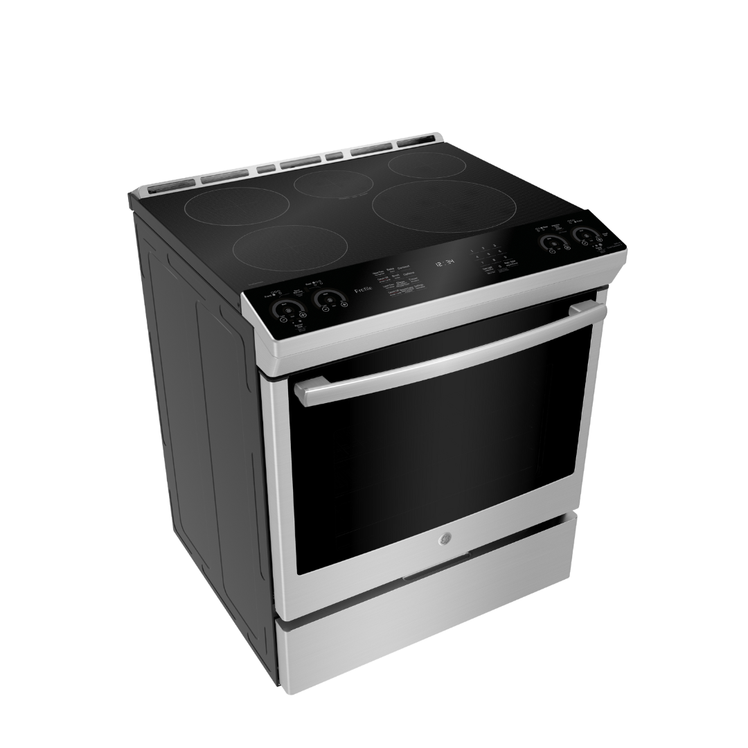 Cuisinière à induction encastrée 30 GE Profile avec four à convection  véritable inox (déballée)