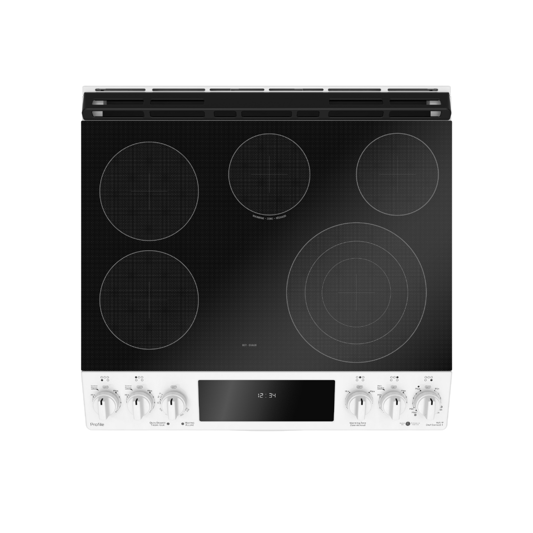 GE PROFILE Cuisinière à induction GE, autonettoyante, acier