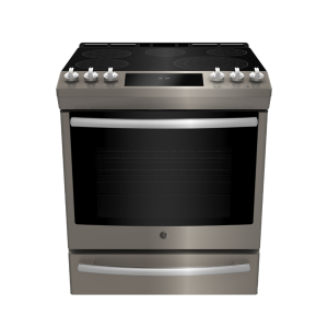 GE Profile 30" Electric Slide-in True European Convection Range Slate