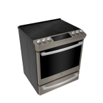 Cuisinière électrique encastrée 30″ GE Profile avec four à convection véritable ardoise