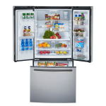 GE Profile 33" 17.5ft³ Counter-depth French Door Refrigerator Stainless-steel with Ice and Water Dispenser
