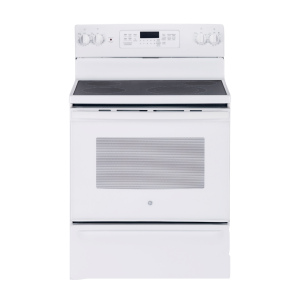 GE 30" Electric Air-Flow Convection Range w/ 5 Cu. Ft. Oven White
