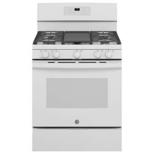 GE 30" Gas Range w/ 5 Cu. Ft. Self-Cleaning Oven White