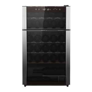 GE 29-Bottle Dual Zone Wine Cooler Stainless Steel