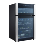 GE 29-Bottle Dual Zone Wine Cooler Stainless Steel