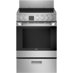 HAIER 24" Electric Slide-In Range w/ 2.9 Cu. Ft. Convection Oven Stainless