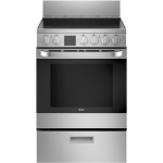 Cuisinière électrique encastrée 24″ HAIER avec four à convection de 2,9 pi³ inox