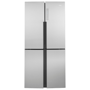 HAIER 33-inch Wide 16.4 Cu. Ft. Bottom-Mount Quad Door Refrigerator Stainless Steel