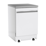 GE 24" Portable Dishwasher White