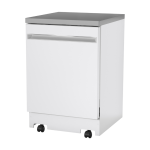 GE 24" Portable Dishwasher White