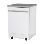 Lave-vaisselle mobile 24″ GE blanc