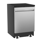 Lave-vaisselle mobile 24" GE acier inoxydable