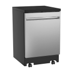 GE 24" Portable Dishwasher Stainless Steel