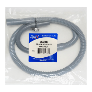 SUPCO Universal Washing Machine Drain Hose 8' with Clamp