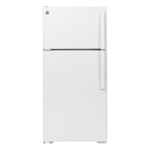 GE 28" / 15.6ft³ Top Freezer Refrigerator White - Right Side Handle