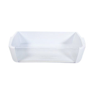 WHIRLPOOL  Refrigerator Door Shelf Bin, Clear/White