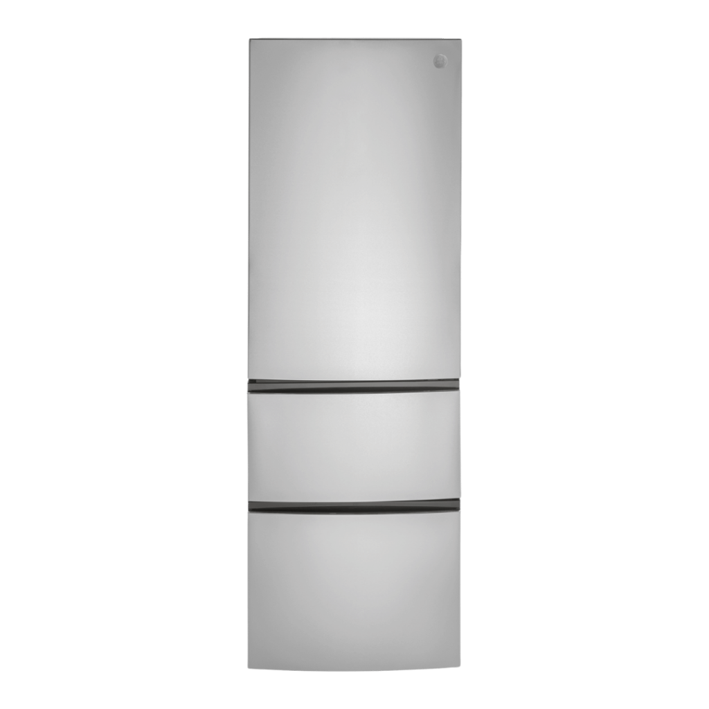 Réfrigérateur à congélateur inférieur 12 pi³ GE inox