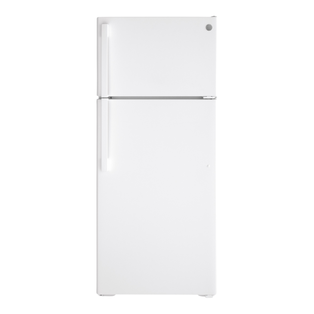 GE 28" / 17.5 ft³ Top Freezer Refrigerator White