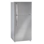 Réfrigérateur MOFFAT de 18 pi³ à congélateur supérieur acier inoxydable