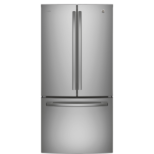 GE PROFILE 33-inch Wide 24.8 ft³ Bottom-Mount French Door Refrigerator Stainless Steel