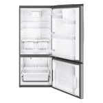 Réfrigérateur cong. en bas porte 20pi³ GE
