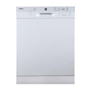 GE 24" built-in dishwasher front control white