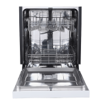 GE 24" built-in dishwasher front control white