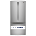 GE 20.8 ft³ French-Door Refrigerator Stainless Steel