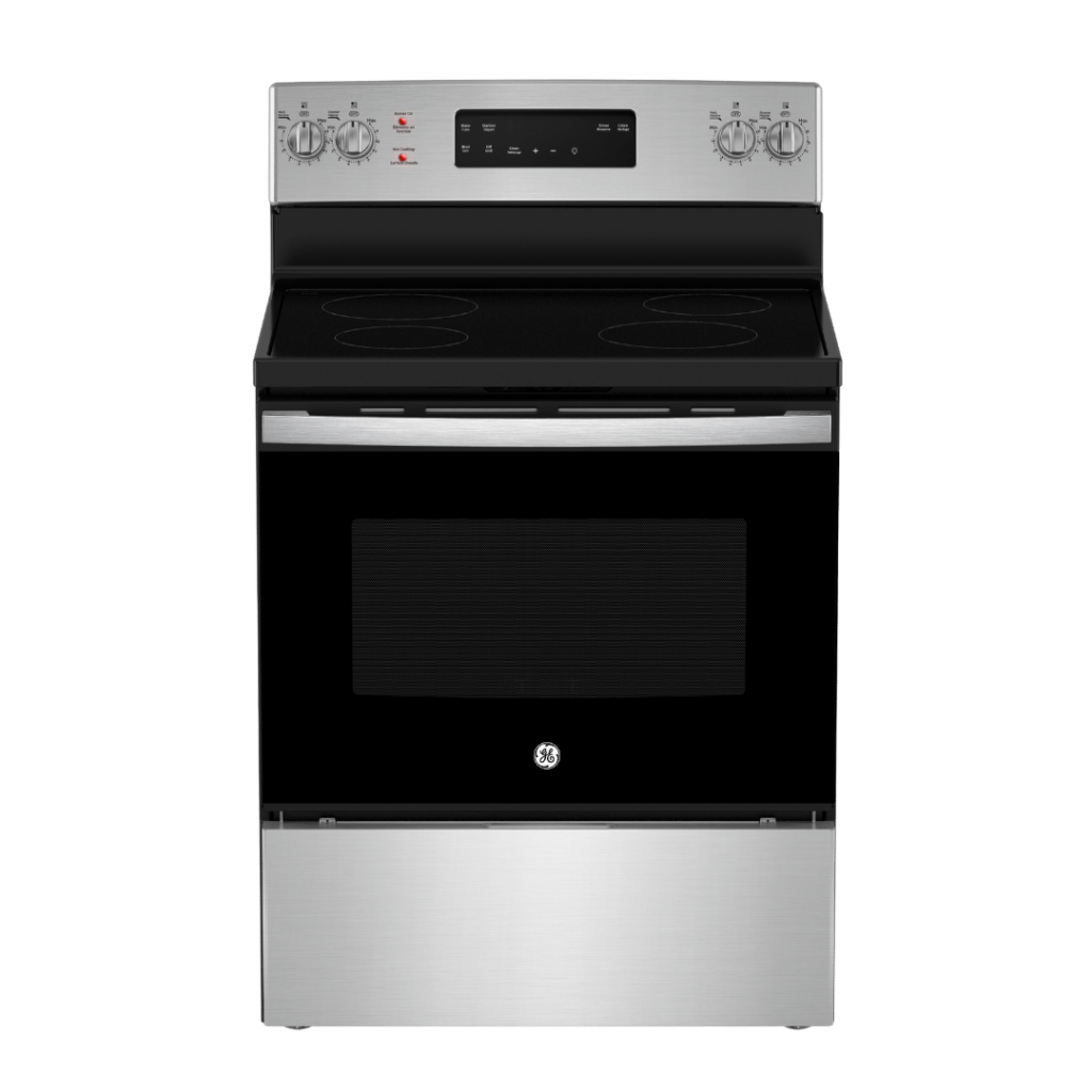 GE 30" Electric Range w/ 5 ft³ Self-Cleaning Oven Stainless Steel