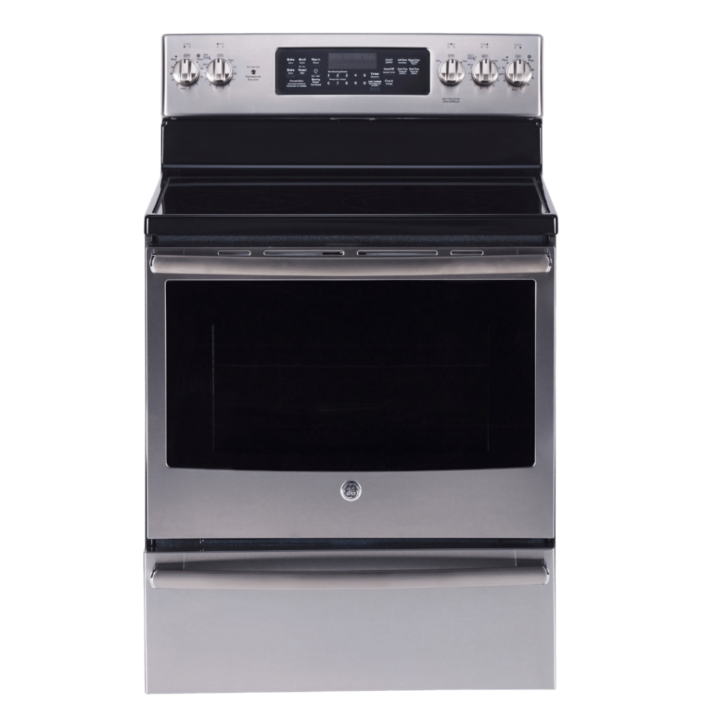 Cuisinière électrique à convection véritable 30" GE avec four de 5 pi³ acier inoxydable