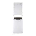 GE 24" / 3,6ft³ Portable Dryer 110V White