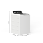 Laveuse GE à chargement par le haut de 4,9 pi³ avec cycle SaniFresh blanche